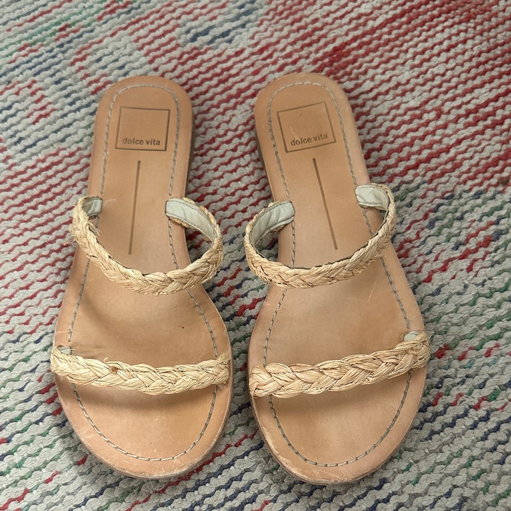 Dolce Vita Darla Sandals Light Natural Raffia
